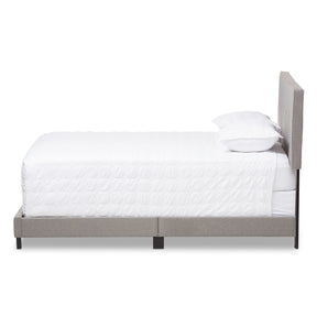 Baxton Studio Hampton Modern and Contemporary Light Grey Fabric Upholstered Full Size Bed Baxton Studio-Full Bed-Minimal And Modern - 3