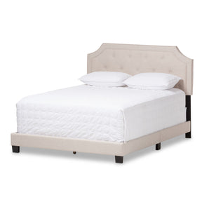 Baxton Studio Willis Modern and Contemporary Light Beige Fabric Upholstered Full Size Bed Baxton Studio-Full Bed-Minimal And Modern - 2