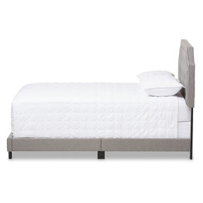 Baxton Studio Willis Modern and Contemporary Light Grey Fabric Upholstered Full Size Bed Baxton Studio-Full Bed-Minimal And Modern - 3