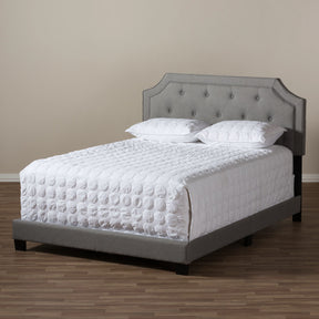 Baxton Studio Willis Modern and Contemporary Light Grey Fabric Upholstered Full Size Bed Baxton Studio-Full Bed-Minimal And Modern - 7