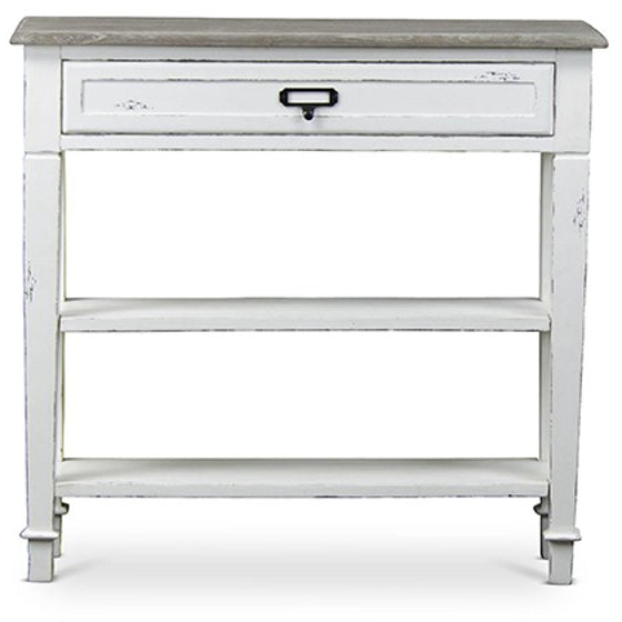 Baxton Studio Dauphine Traditional French Accent Console Table-1 Drawer Baxton Studio-side tables-Minimal And Modern - 2
