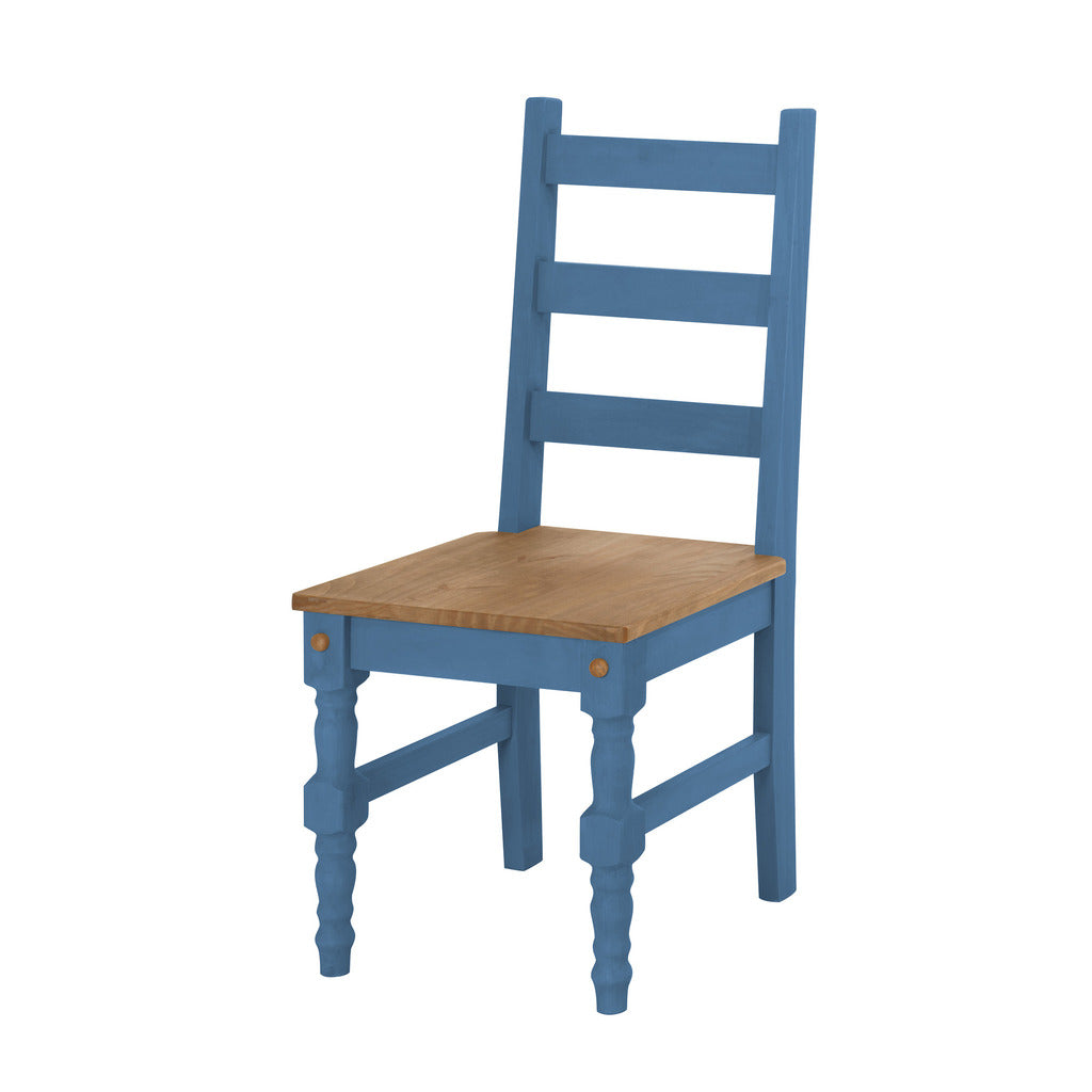 Manhattan Comfort  Jay 2- Piece Solid Wood Dining Chair in Blue WashManhattan Comfort-Kitchen & Dining- - 1