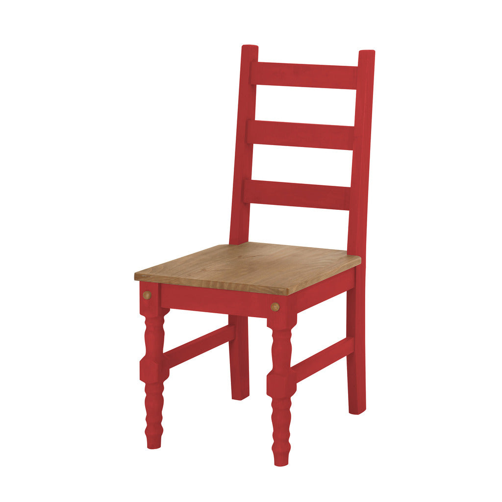 Manhattan Comfort  Jay 2- Piece Solid Wood Dining Chair in Red WashManhattan Comfort-Kitchen & Dining- - 1