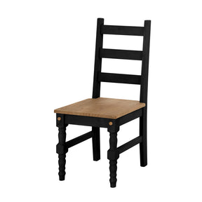 Manhattan Comfort  Jay 2- Piece Solid Wood Dining Chair in Black WashManhattan Comfort-Kitchen & Dining- - 1