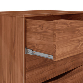 Manhattan Comfort Modern Rustic 4-Drawer Hamilton 35.03" Wide Dresser  in Dark Brown