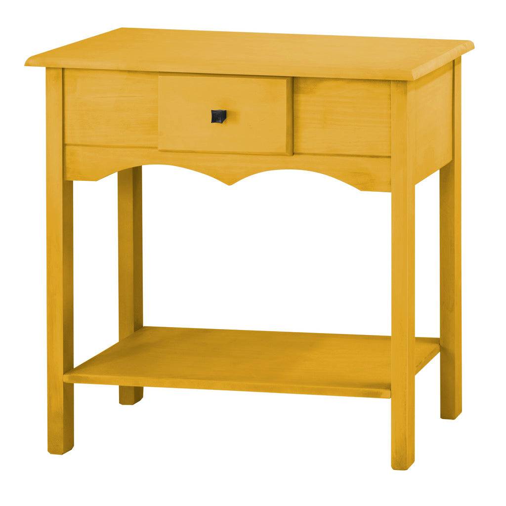 Manhattan Comfort Jay 31.49" Tall Sideboard with 1 Full Extension Drawer in Yellow WashManhattan Comfort-Entry Furniture- - 1