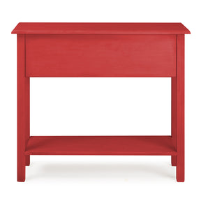 Manhattan Comfort Jay 31.49" Tall Sideboard with 1 Full Extension Drawer in Red Wash