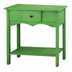 Manhattan Comfort Jay 31.49" Tall Sideboard with 1 Full Extension Drawer in Green WashManhattan Comfort-Entry Furniture- - 1