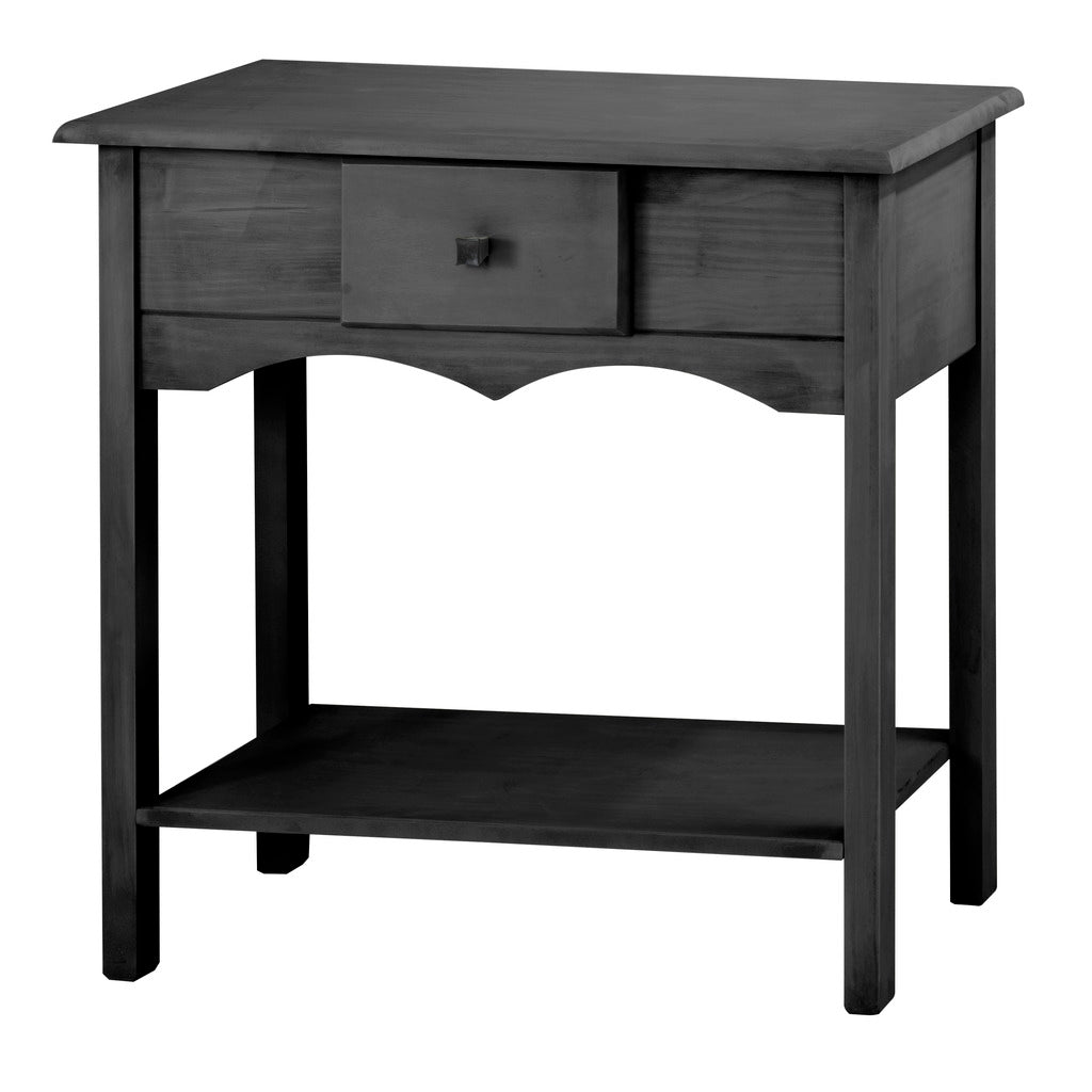 Manhattan Comfort Jay 31.49" Tall Sideboard with 1 Full Extension Drawer in Black WashManhattan Comfort-Entry Furniture- - 1