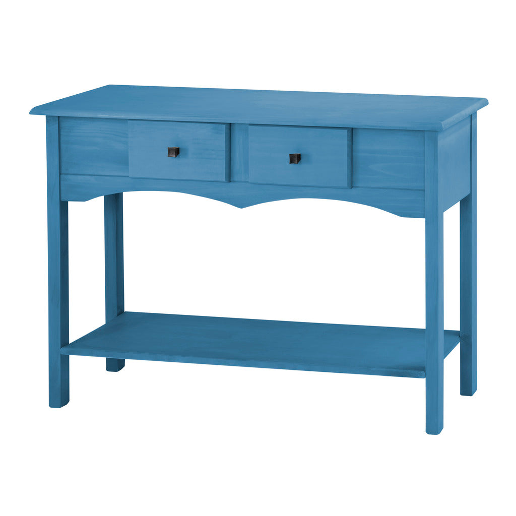 Manhattan Comfort Jay 49.21" Sideboard Entryway with 2 Full Extension Drawers in Blue WashManhattan Comfort-Entry Furniture- - 1
