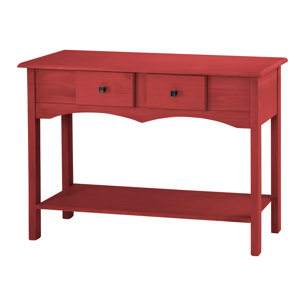 Manhattan Comfort Jay 49.21" Sideboard Entryway with 2 Full Extension Drawers in Red WashManhattan Comfort-Entry Furniture- - 1