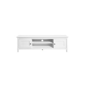 Manhattan Comfort Modern Country 4-Shelf Sullivan 62.2" TV Stand in White