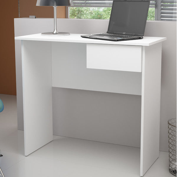 Manhattan Comfort Simple Cosenza Work Desk with 1- Drawer-Minimal & Modern