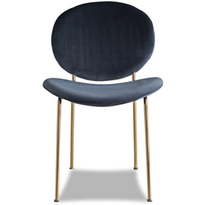 Edloe Finch Demi Dining Chair in Dark Grey, Set of 2