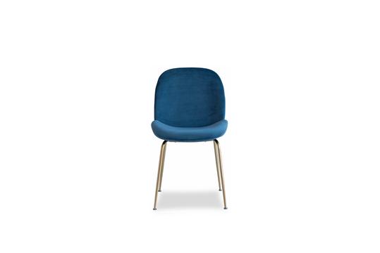Edloe Finch Verona Dining Chair in Blue Velvet, Set of 2 - EF-ZX-DC013B