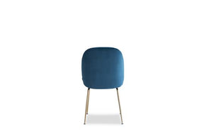 Edloe Finch Verona Dining Chair in Blue Velvet, Set of 2 - EF-ZX-DC013B