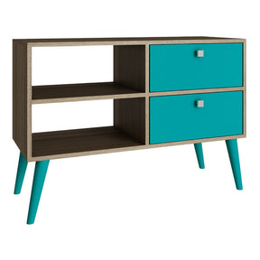 Manhattan Comfort Practical Dalarna TV Stand with 2 Open Shelves and 2 - Drawers-Minimal & Modern