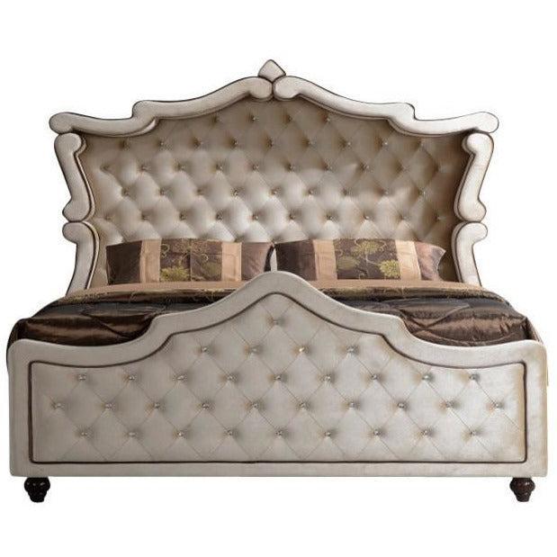 Meridian Furniture Diamond Queen Canopy Bed-Minimal & Modern