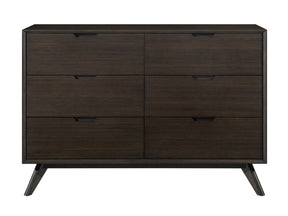 Greenington Vale Six Drawer Double Dresser, Havana - Nightstands & Dressers - Bamboo Mod - 1