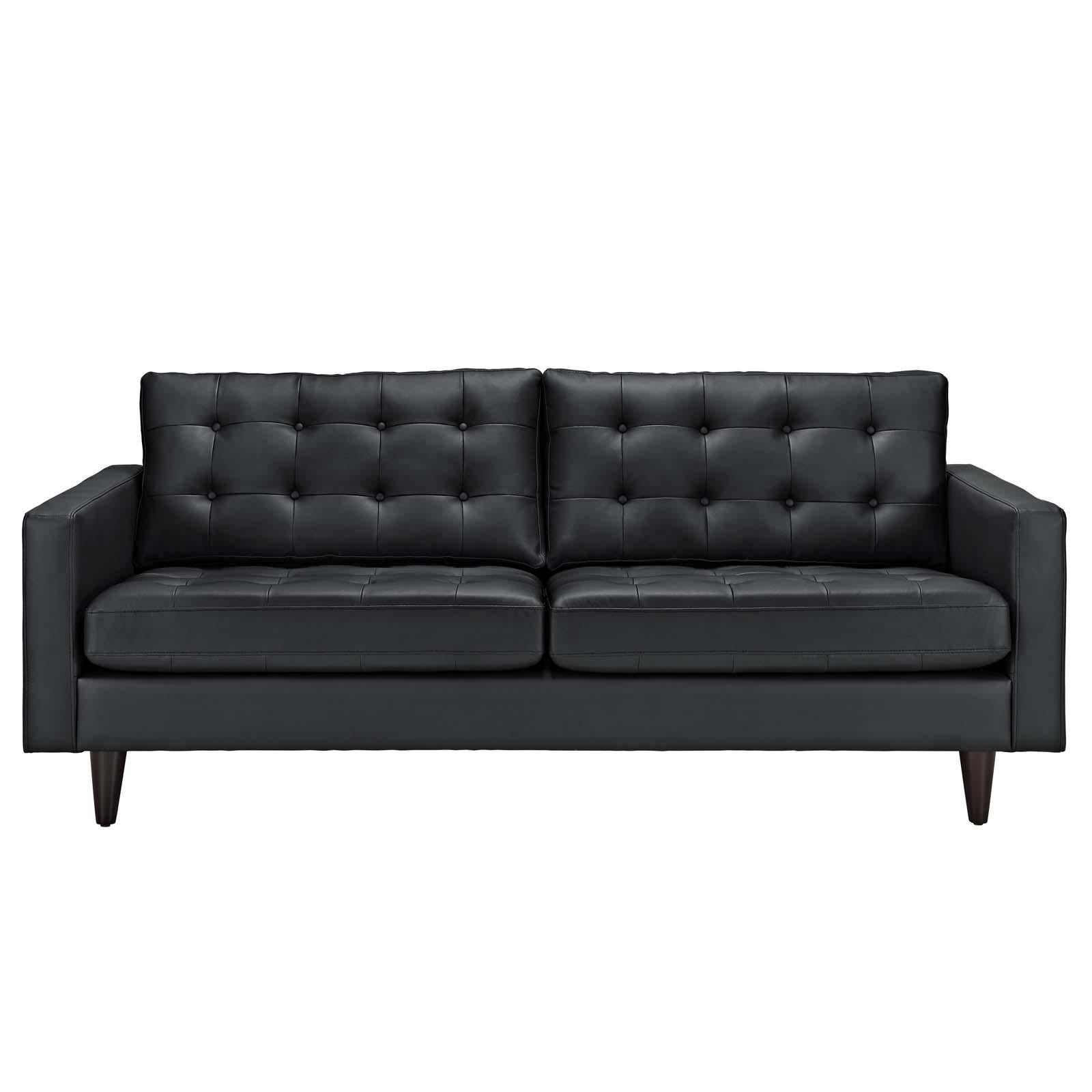 Modway Furniture Modern Empress Bonded Leather Sofa - EEI-1010