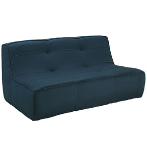 Modway Furniture Align 5 Piece Upholstered Sectional Sofa Set EEI-1015-AZU-SET-Minimal & Modern