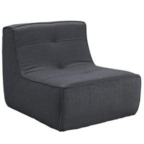 Modway Furniture Align 5 Piece Upholstered Sectional Sofa Set EEI-1015-AZU-SET-Minimal & Modern