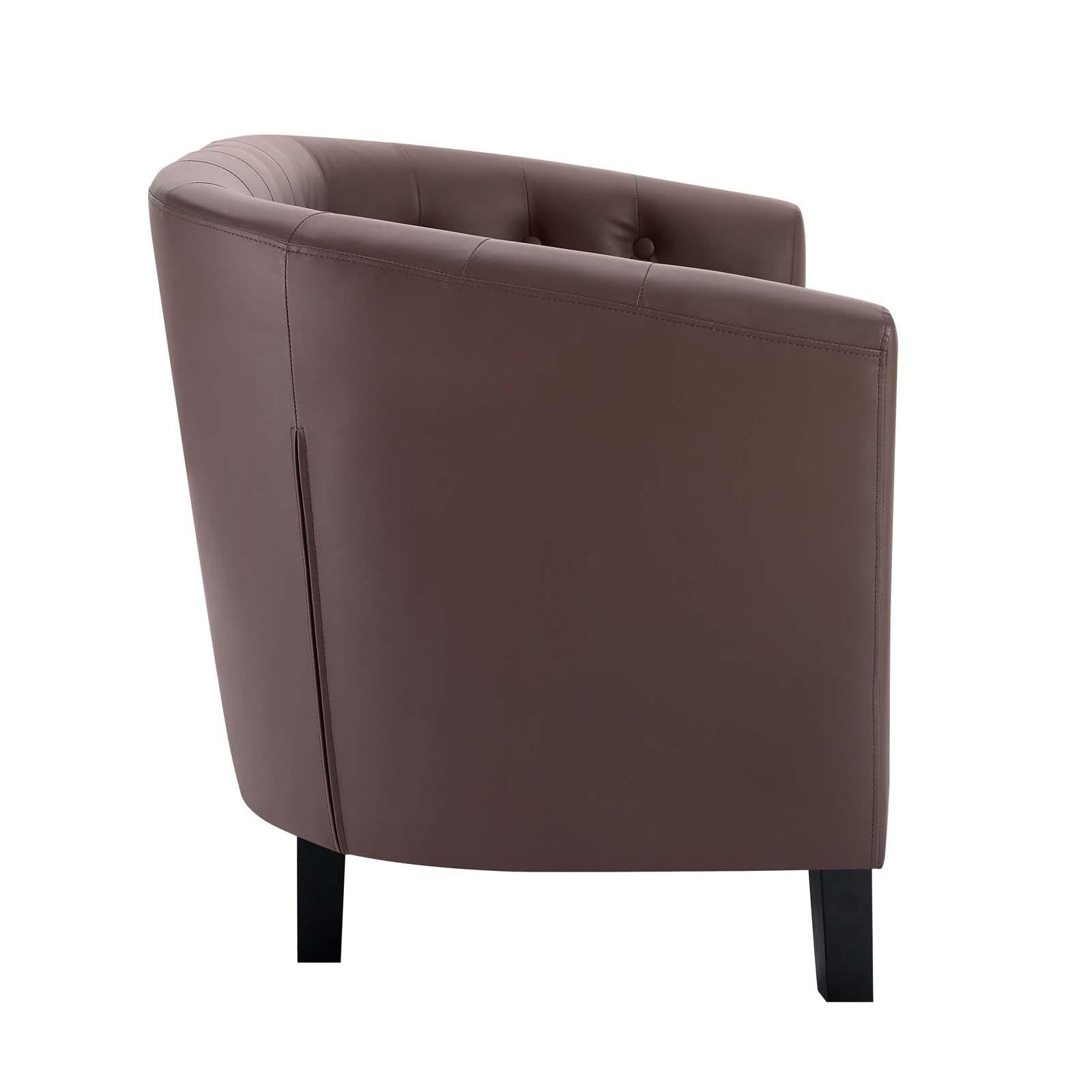 Modway Furniture Modern Prospect Upholstered Vinyl Loveseat - EEI-1043