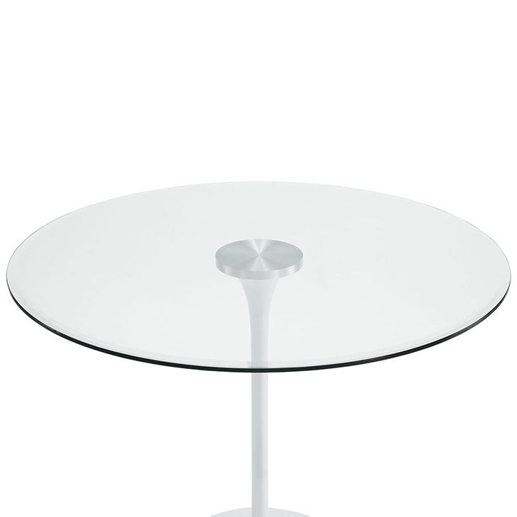 Modway Furniture Modern Glass Circuit Dining Table in Clear EEI-1068-CLR-Minimal & Modern