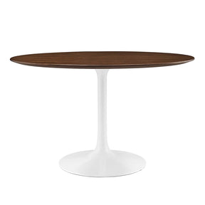 Modway Furniture Modern Lippa 47" Round Walnut Dining Table - EEI-1137