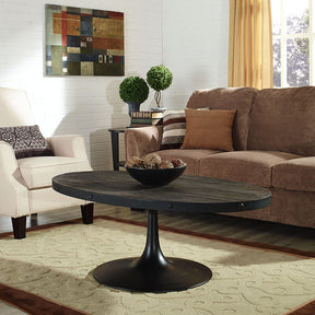 Modway Furniture Modern Industrial Drive Wood Top Metal Coffee Table EEI-1204-Minimal & Modern