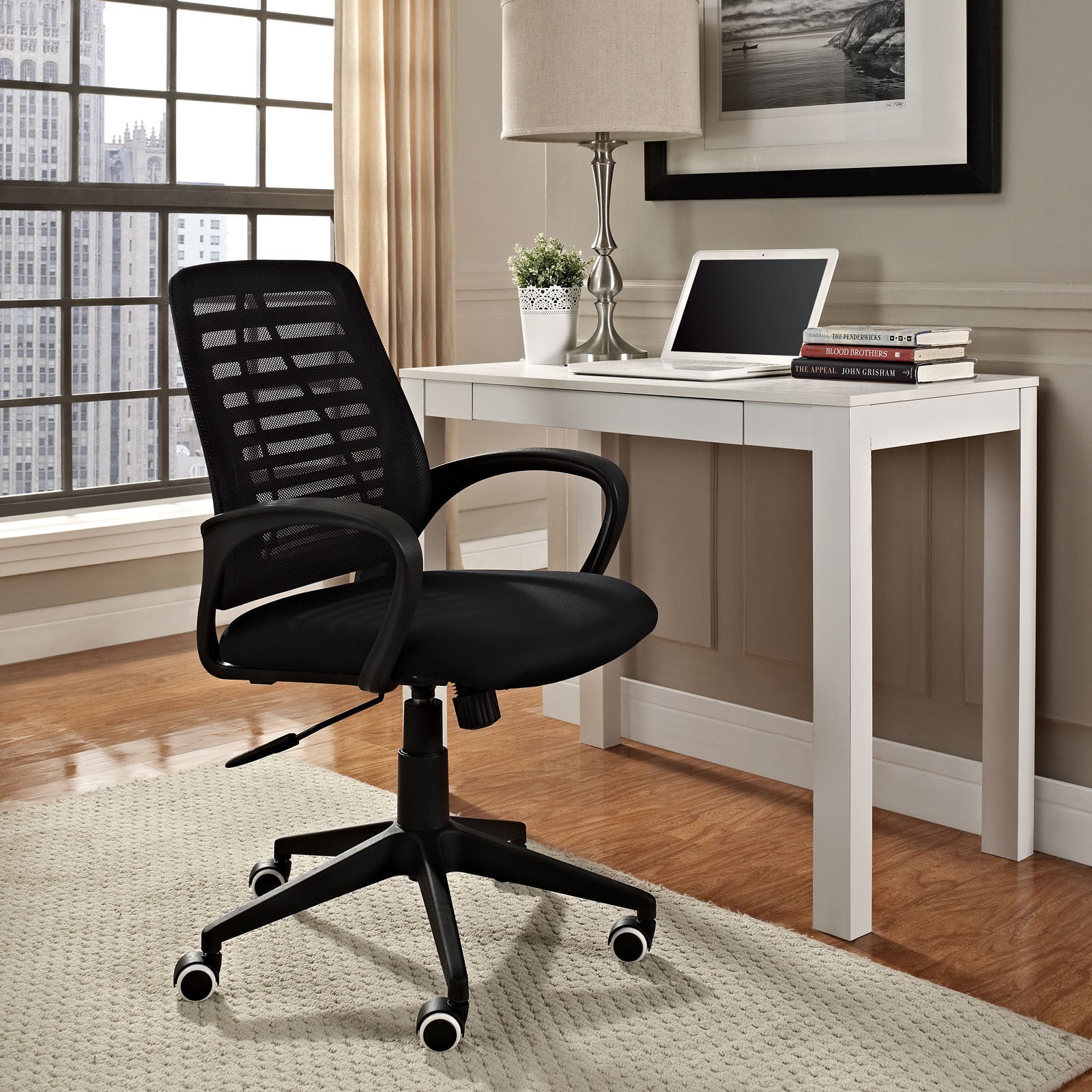 Modway Modern Ardor Adjustable Computer Office Chair EEI-1250-BLK-Minimal & Modern