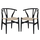 Modway Furniture Modern Amish Dining Armchair Set of 2 - EEI-1319