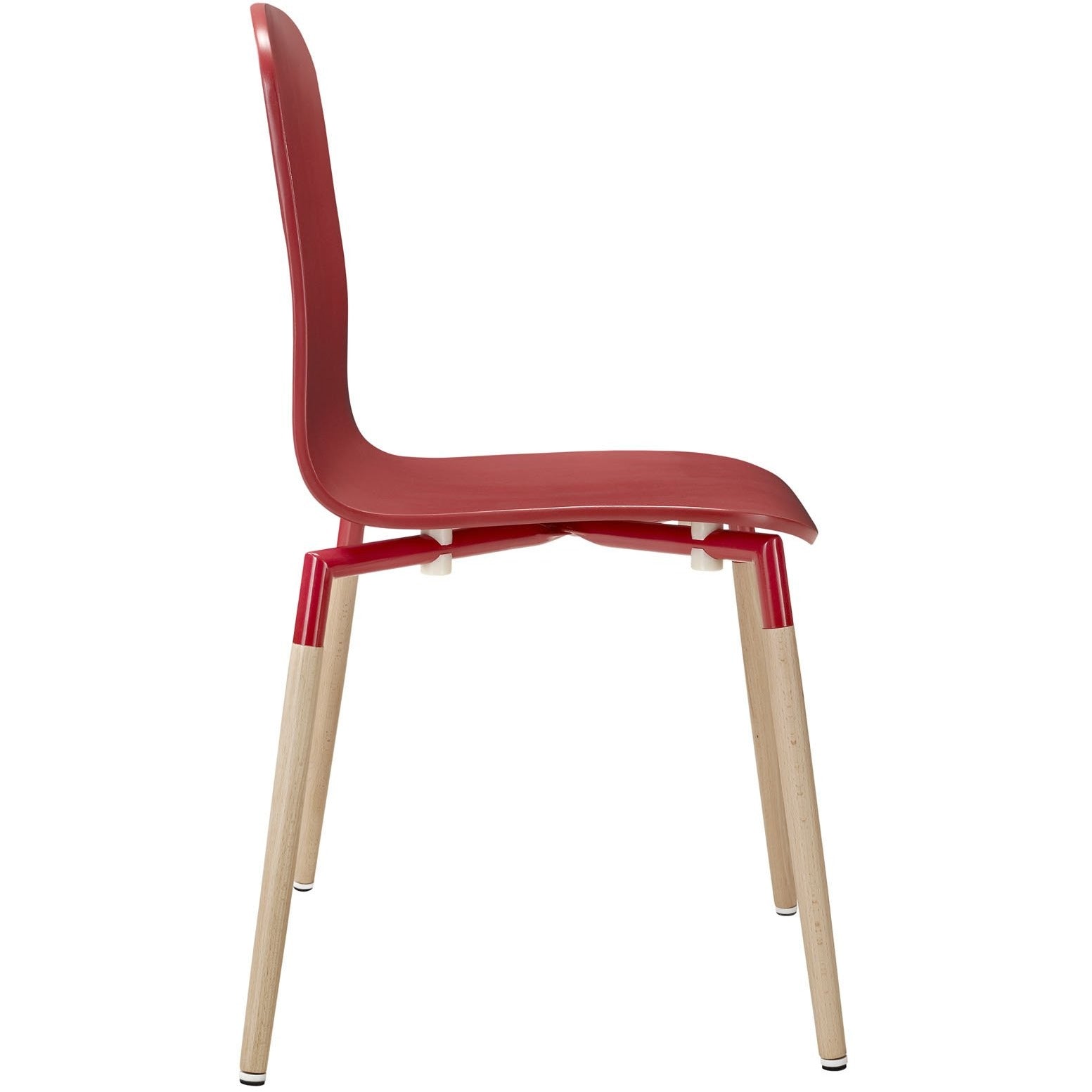 Modway Furniture Modern Stack Dining Chairs Wood Set of 2 - EEI-1372-Minimal & Modern