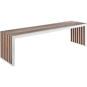 Modway Furniture Gridiron Large Wood Inlay Bench EEI-1430-Minimal & Modern