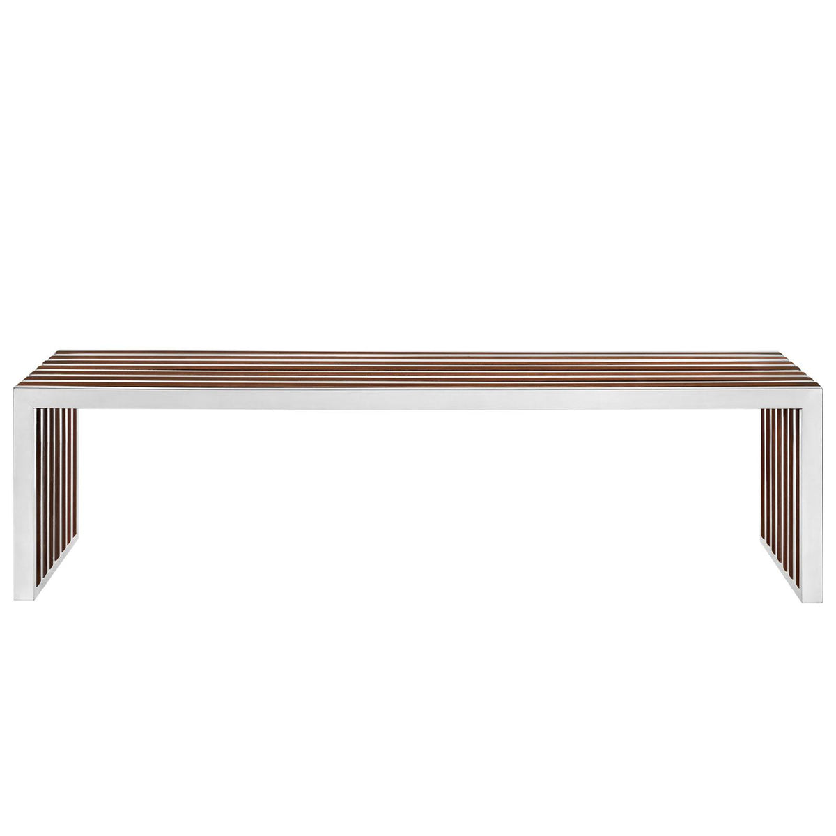 Modway Furniture Modern Gridiron Large Wood Inlay Bench - EEI-1430