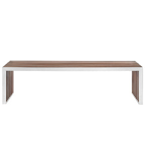 Modway Furniture Gridiron Large Wood Inlay Bench EEI-1430-Minimal & Modern