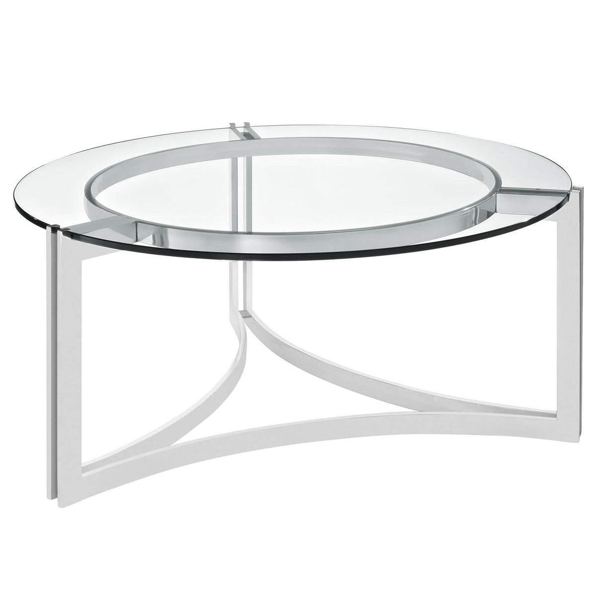 Modway Furniture Modern Signet Stainless Steel Coffee Table - EEI-1438
