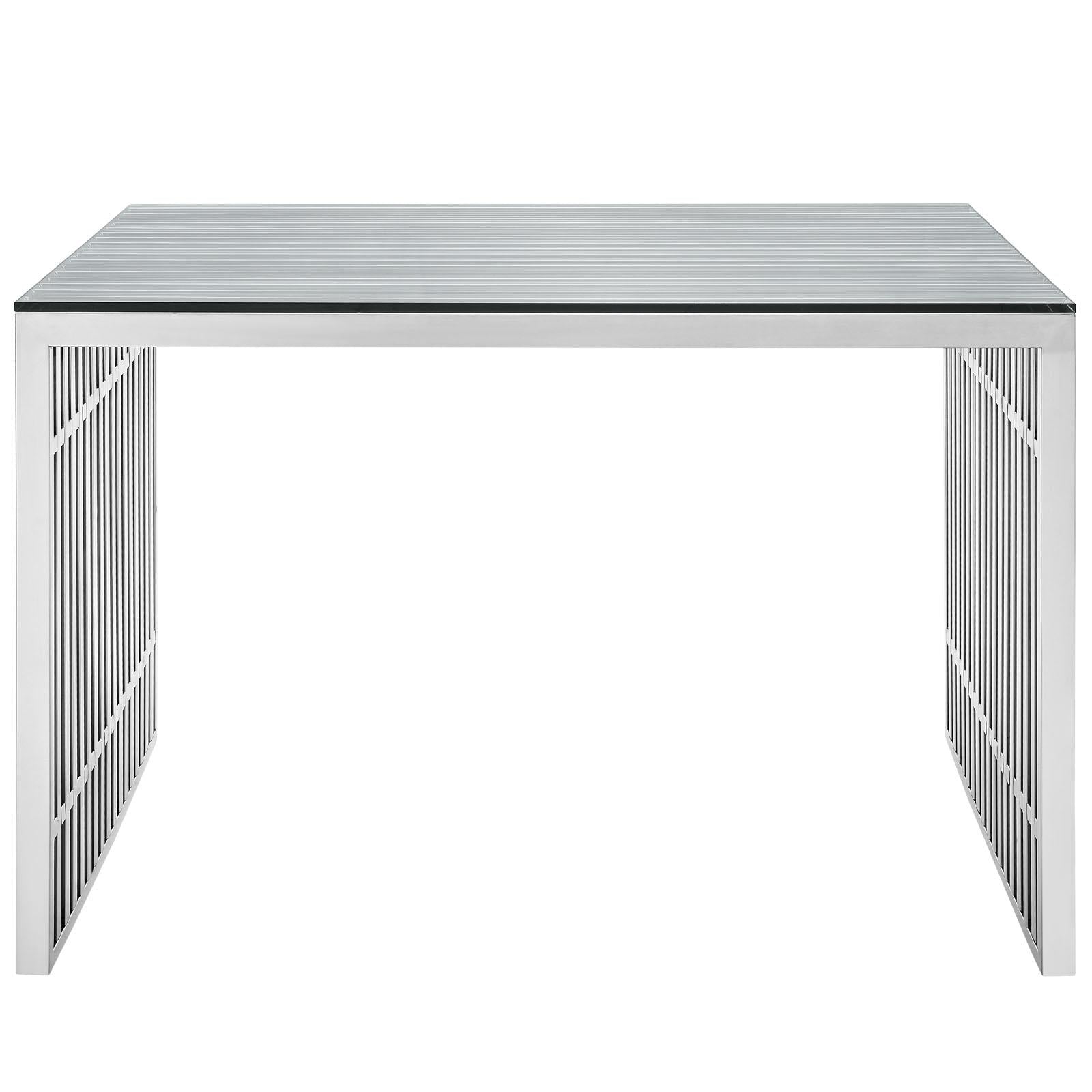 Modway Furniture Modern Gridiron Stainless Steel Office Desk - EEI-1450