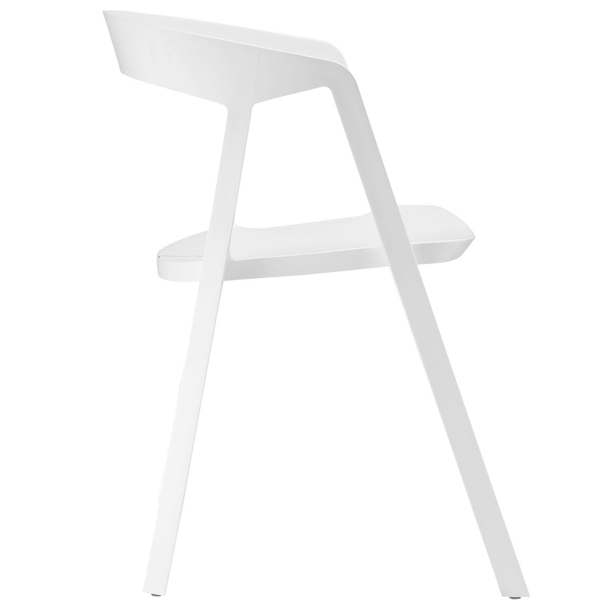 Modway Furniture Tread Modern White Dining Armchair EEI-1454-WHI-Minimal & Modern