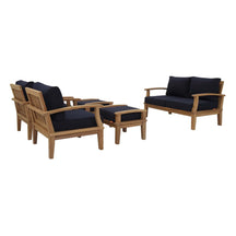 Modway Furniture Modern Marina 5 Piece Outdoor Patio Teak Set - EEI-1472