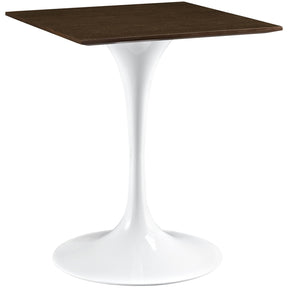 Modway Furniture Lippa 24" Wood Walnut Side Table EEI-1640-WAL-Minimal & Modern