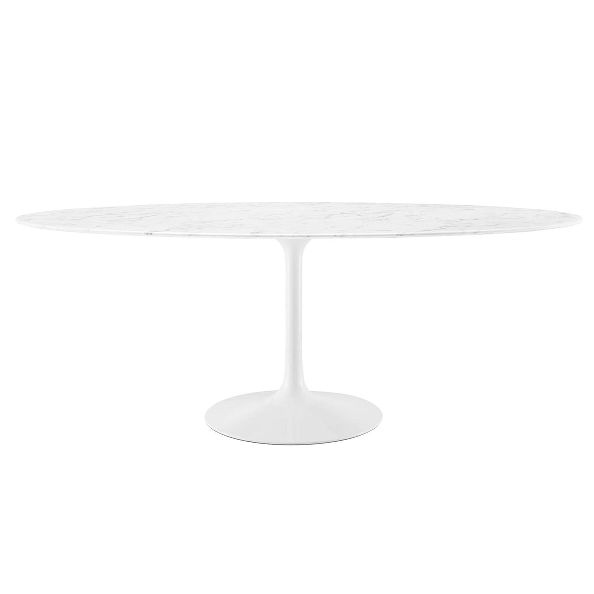 Modway Furniture Modern Lippa 78" Oval Artificial Marble Dining Table - EEI-1659