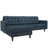 Modway Furniture Modern Empress Left-Facing Upholstered Fabric Sectional Sofa - EEI-1666