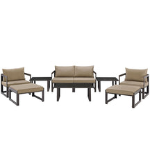 Modway Furniture Modern Fortuna 9 Piece Outdoor Patio Sectional Sofa Set - EEI-1719