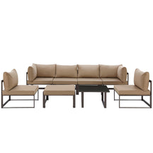 Modway Furniture Modern Fortuna 8 Piece Outdoor Patio Sectional Sofa Set - EEI-1728