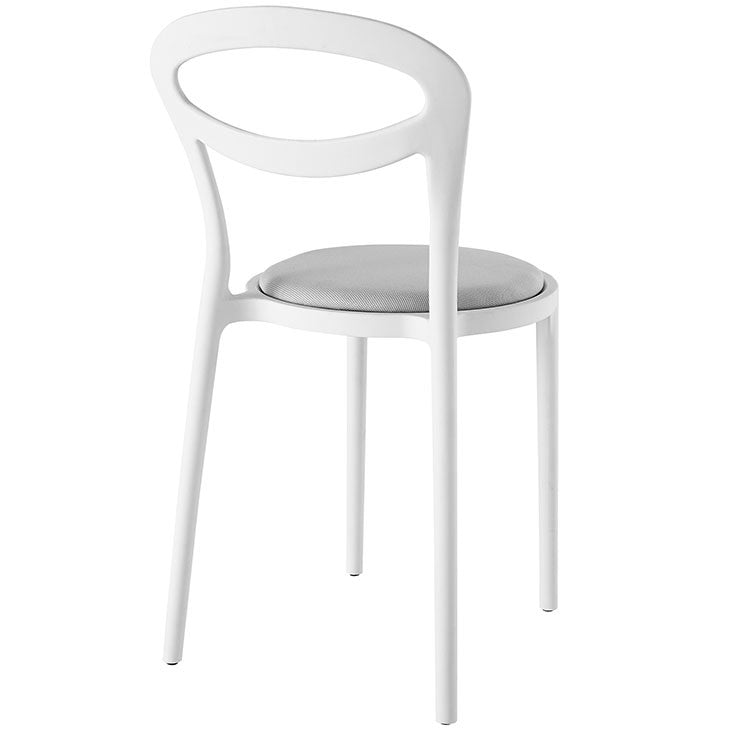 Modway Furniture Assist Modern Dining Side Chair EEI-1772-WHI-GRY-Minimal & Modern