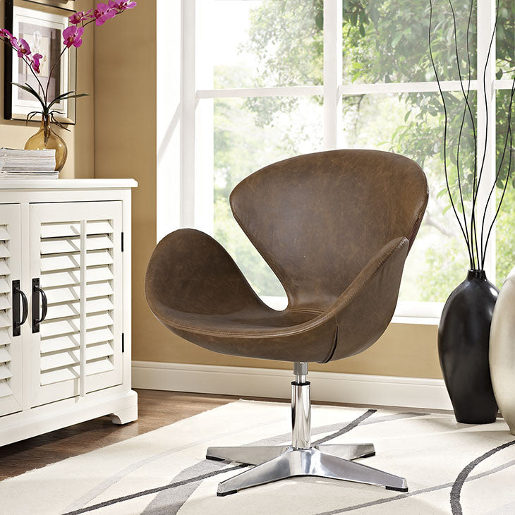 Modway Furniture Modern Flight Vinyl Lounge Chair EEI-1803-Minimal & Modern