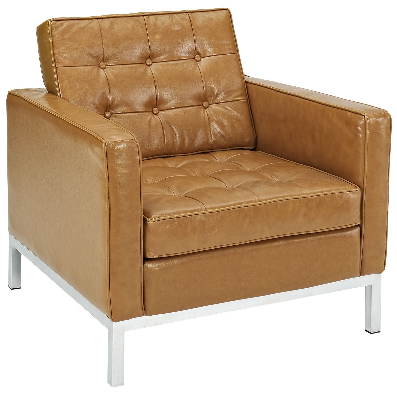 Modway Furniture Loft Leather Armchair EEI-183-Minimal & Modern