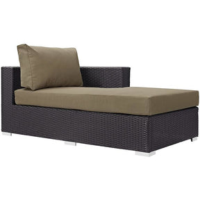 Modway Furniture Modern Convene Outdoor Patio Fabric Right Arm Chaise EEI-1843-Minimal & Modern