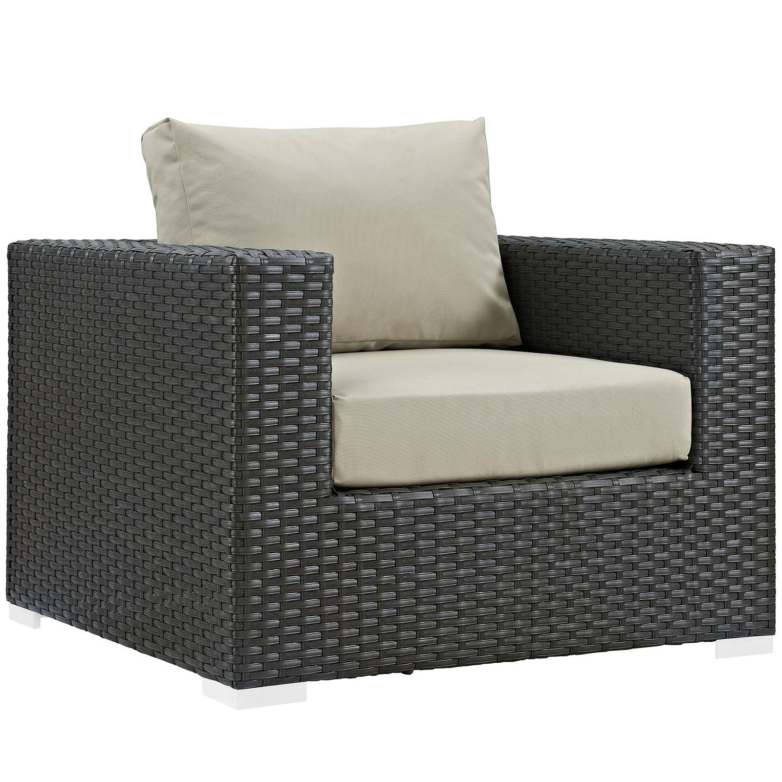Modway Furniture Modern Sojourn Outdoor Patio Sunbrella® Armchair - EEI-1850